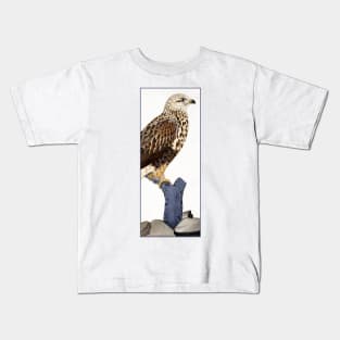 Buteo lagopus by Ferdinand von Wright Kids T-Shirt